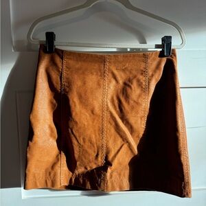 Free People Faux Leather Skirt